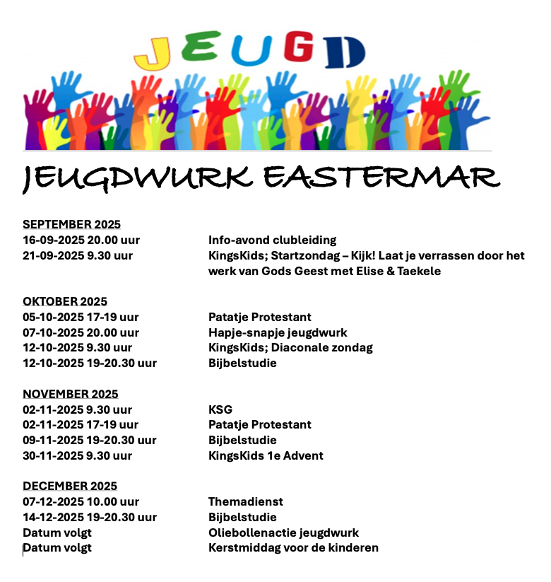 Jeugdwerk 2025