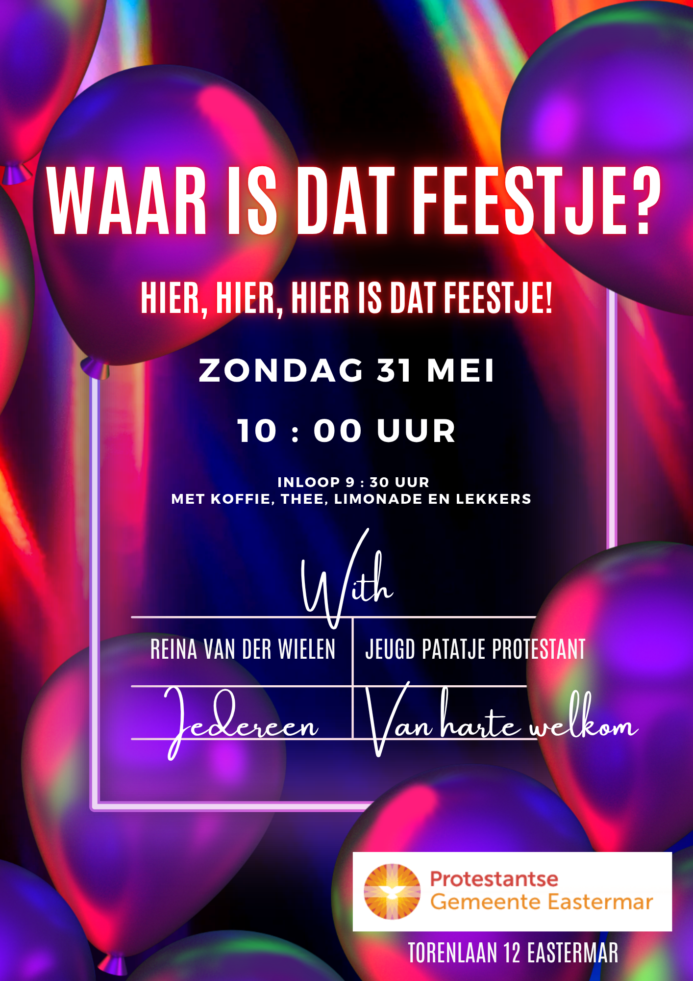 Waar is dat feestje